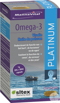 Mannavital Omega 3 Platinum Fish Oil visolie